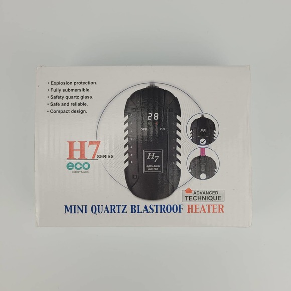 H7 Series Mini Quartz Blastroof Aquarium Heater - Picture 1 of 9